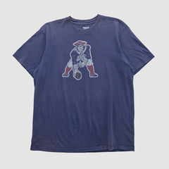 New England Patriots Reebok 2000s T-shirt Navy Vintage - Fanatics