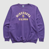 Minnesota Vikings Champion 90s Pullover Sweatshirt Purple Vintage - Fanatics