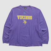 Minnesota Vikings NFL 2010s Long Sleeve T-shirt Purple Vintage - Fanatics