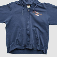 Denver Broncos NFL 2000s Hooded Full Zip Sweatshirt Navy Vintage - Fanatics