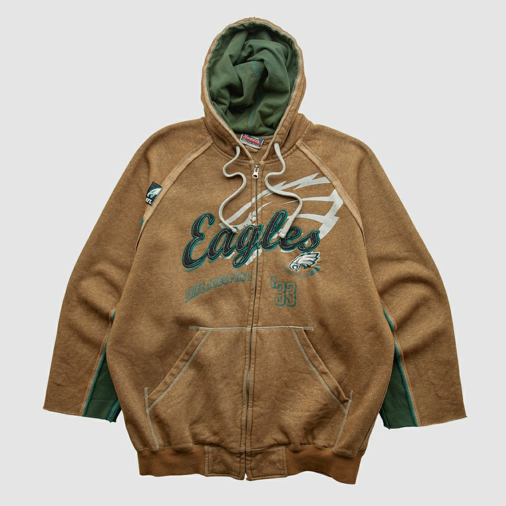 Philadelphia Eagles NFL 2010s Hooded Full Zip Sweatshirt Clay Vintage - Fanatics