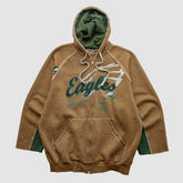 Philadelphia Eagles NFL 2010s Hooded Full Zip Sweatshirt Clay Vintage - Fanatics