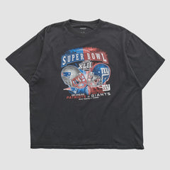 Super Bowl XLII Reebok 2008 T-shirt Black Vintage - Fanatics