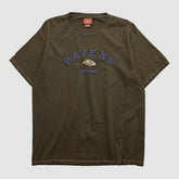 Baltimore Ravens NFL 2000s T-shirt Brown Vintage - Fanatics