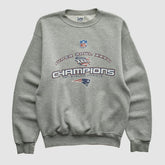 New England Patriots Lee Sport 2002 Pullover Sweatshirt Heather Gray Vintage - Fanatics