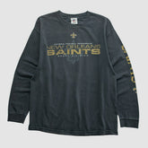 New Orleans Saints NFL 2010s Long Sleeve T-shirt Black Vintage - Fanatics