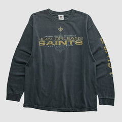 New Orleans Saints NFL 2010s Long Sleeve T-shirt Black Vintage - Fanatics