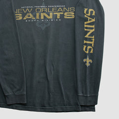 New Orleans Saints NFL 2010s Long Sleeve T-shirt Black Vintage - Fanatics