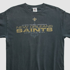 New Orleans Saints NFL 2010s Long Sleeve T-shirt Black Vintage - Fanatics
