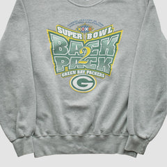 Green Bay Packers Champion 1998 Pullover Sweatshirt Heather Gray Vintage - Fanatics