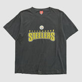 Pittsburgh Steelers NFL 2000s T-shirt Black Vintage - Fanatics
