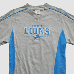 Detroit Lions NFL 2000s Long Sleeve T-shirt Heather Gray Vintage - Fanatics