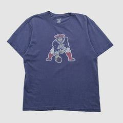 New England Patriots Reebok 2000s T-shirt Navy Vintage - Fanatics