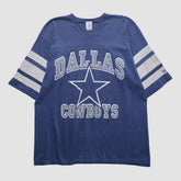 Dallas Cowboys Logo 7 90s T-shirt Navy Vintage - Fanatics