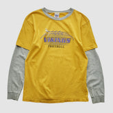Minnesota Vikings NFL 2000s Long Sleeve T-shirt Yellow Yth L Real Vintage - Fanatics