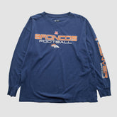Denver Broncos NFL 2010s Long Sleeve T-shirt Navy Vintage - Fanatics