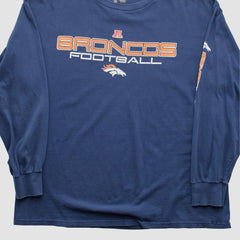 Denver Broncos NFL 2010s Long Sleeve T-shirt Navy Vintage - Fanatics