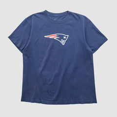 New England Patriots Reebok 2000s T-shirt Blue Vintage - Fanatics
