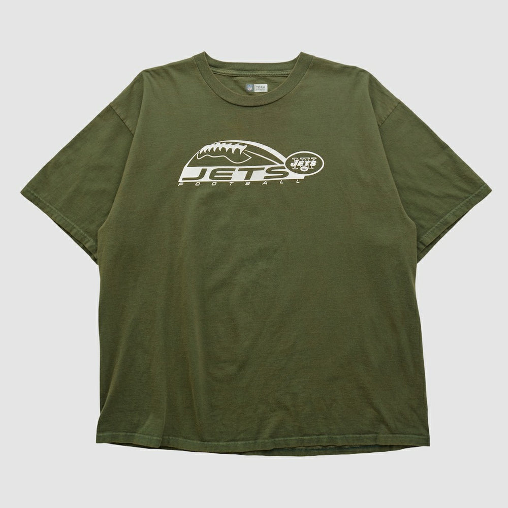 New York Jets NFL 2000s T-shirt Olive Vintage - Fanatics