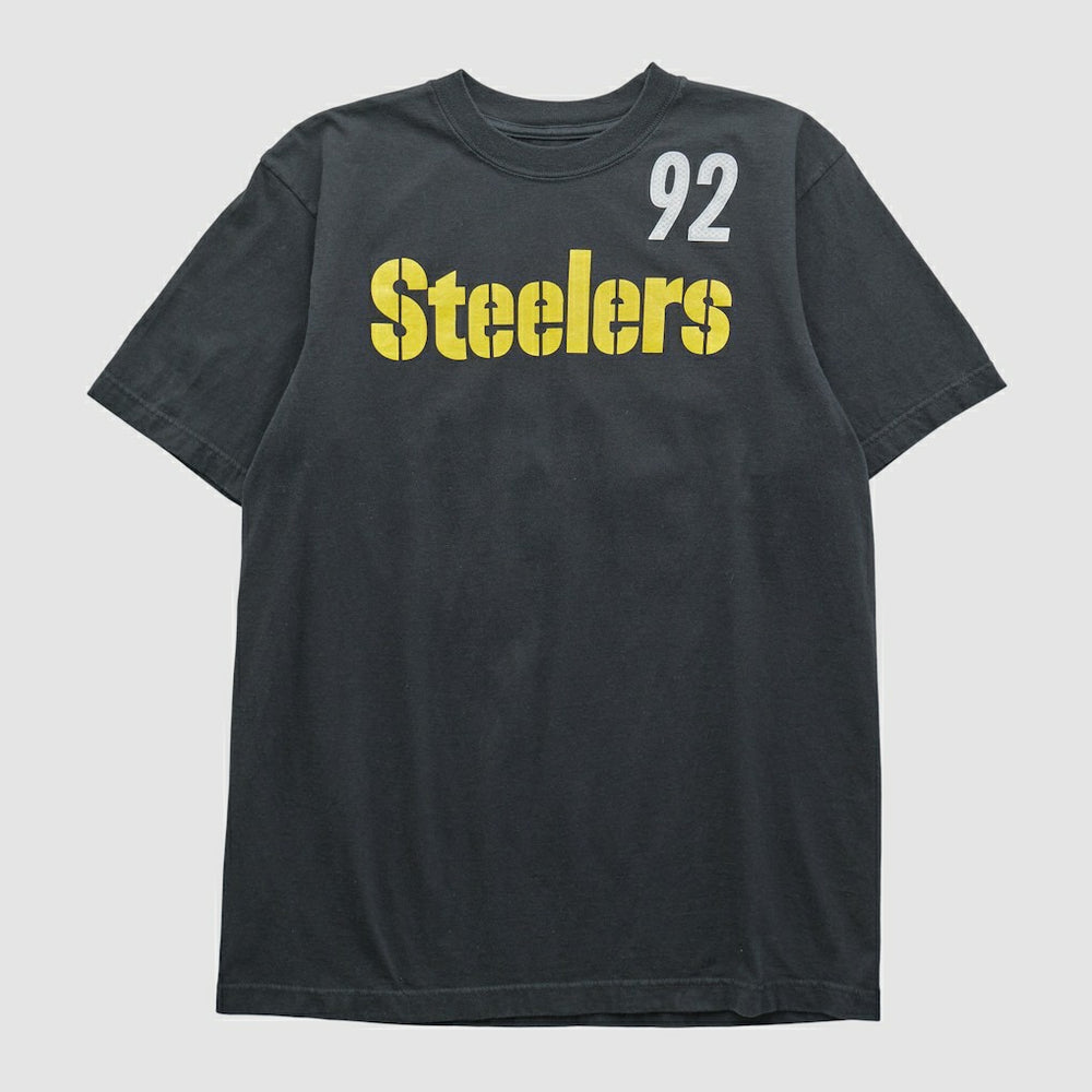Pittsburgh Steelers Reebok 2000s T-shirt Black Vintage - Fanatics