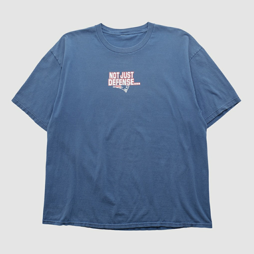 New England Patriots 2000s T-shirt Blue Vintage - Fanatics