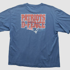 New England Patriots 2000s T-shirt Blue Vintage - Fanatics