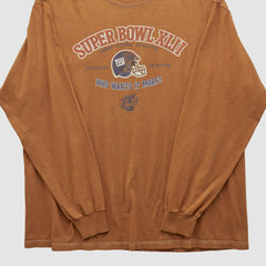 Super Bowl XLII 2008 Long Sleeve T-shirt Clay Vintage - Fanatics