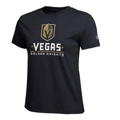 Vegas Golden Knights Champion Women's Wordmark Lockup T-Shirt Black