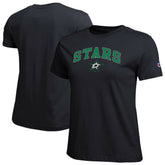Dallas Stars - Champion Women's Arch Mascot Logo T-Shirt Black
