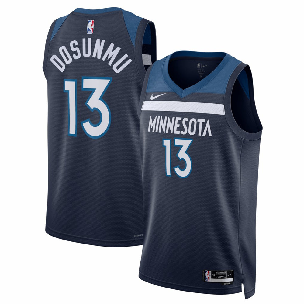 Nike - Ayo Dosunmu Minnesota Timberwolves Unisex Swingman Jersey - Icon Edition - Navy