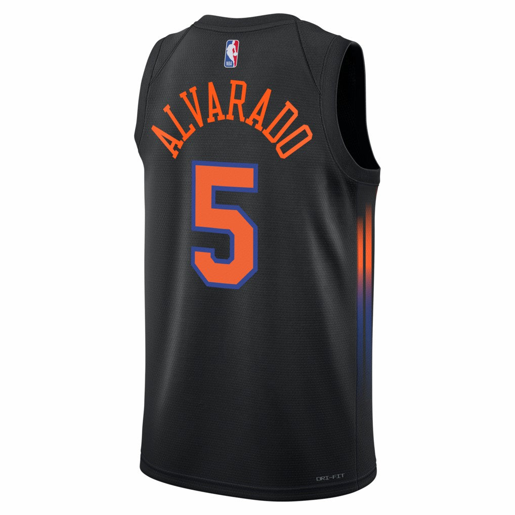 José Alvarado New York Knicks Jordan Brand Unisex Swingman Jersey - Statement Edition - Black on sale | NBA Jerseys