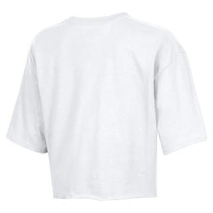 Dallas Cowboys Champion Women's Boyfriend Cropped T-Shirt White - NFL