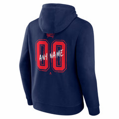 Columbus Blue Jackets - Big & Tall Hustle Personalized Name & Number Hoodie Navy