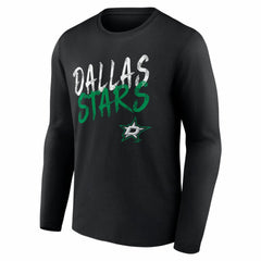 Dallas Stars - Hustle Personalized Name & Number Long Sleeve T-Shirt Black