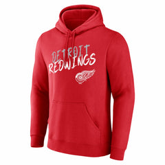 Detroit Red Wings - Hustle Personalized Name & Number Hoodie Red