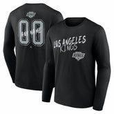 Los Angeles Kings - Hustle Personalized Name & Number Long Sleeve T-Shirt Black