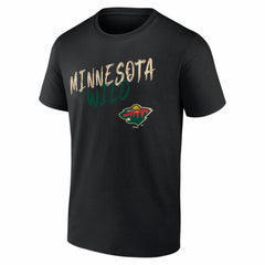 Minnesota Wild - Big & Tall Hustle Personalized Name & Number T-Shirt Black