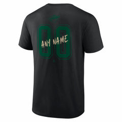 Minnesota Wild - Big & Tall Hustle Personalized Name & Number T-Shirt Black