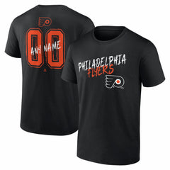 Philadelphia Flyers - Hustle Personalized Name & Number T-Shirt Black