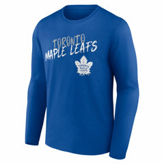 Toronto Maple Leafs - Hustle Personalized Name & Number Long Sleeve T-Shirt Blue