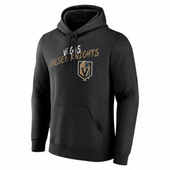 Vegas Golden Knights Hustle Personalized Name & Number Hoodie Black