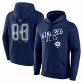 Winnipeg Jets - Hustle Personalized Name & Number Hoodie Navy