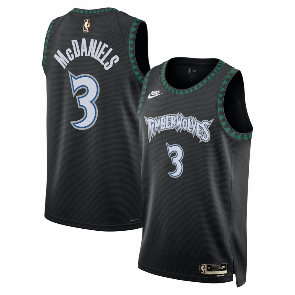 Nike - Jaden McDaniels Minnesota Timberwolves Unisex Swingman Jersey - Classic Edition - Black