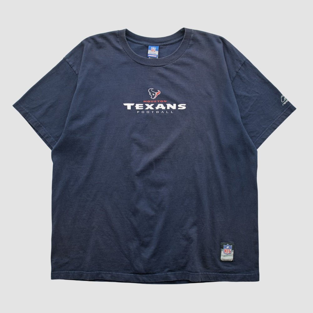 Houston Texans Reebok 2000s T-shirt Navy Vintage - Fanatics