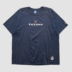 Houston Texans Reebok 2000s T-shirt Navy Vintage - Fanatics
