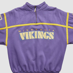 Minnesota Vikings 90s 1/4 Zip Sweatshirt Purple Vintage - Fanatics