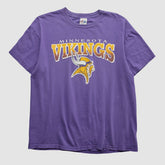 Minnesota Vikings Majestic 2000s T-shirt Purple Vintage - Fanatics
