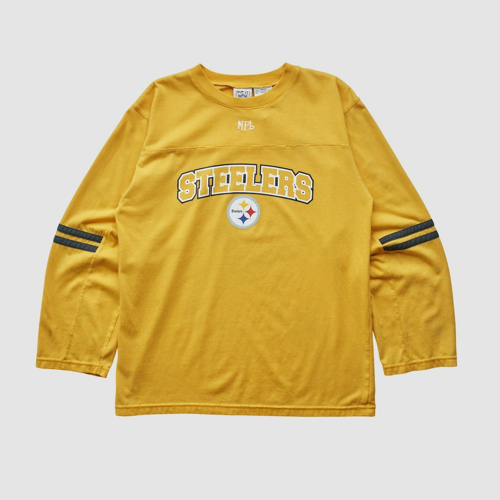 Pittsburgh Steelers NFL 2000s Long Sleeve T-shirt Yellow Vintage - Fanatics