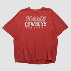 Dallas Cowboys Cowboys Team Apparel 2000s T-shirt Red Vintage - Fanatics