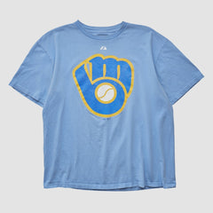 Milwaukee Brewers Majestic 2000s T-shirt On Sale